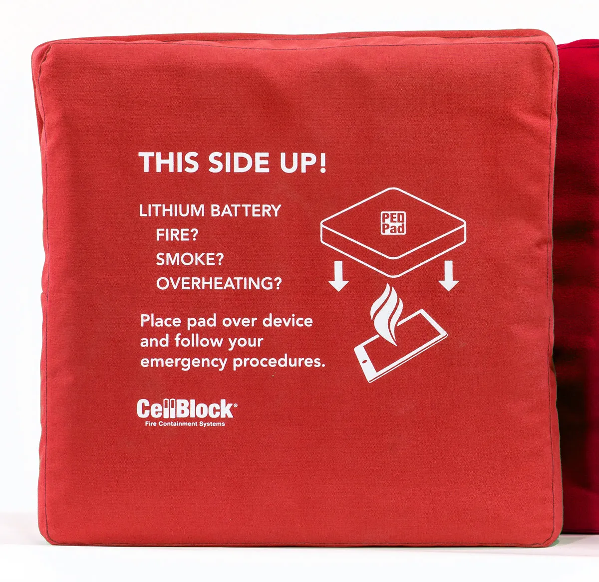 12"x12" PED-Pad Fire Suppression Pillow   Cover