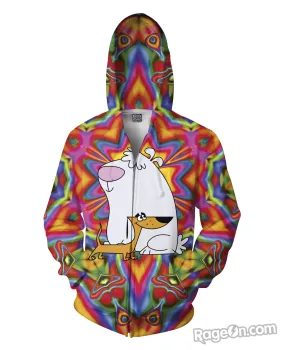 2 Stupid Dogs Zip-Up Hoodie