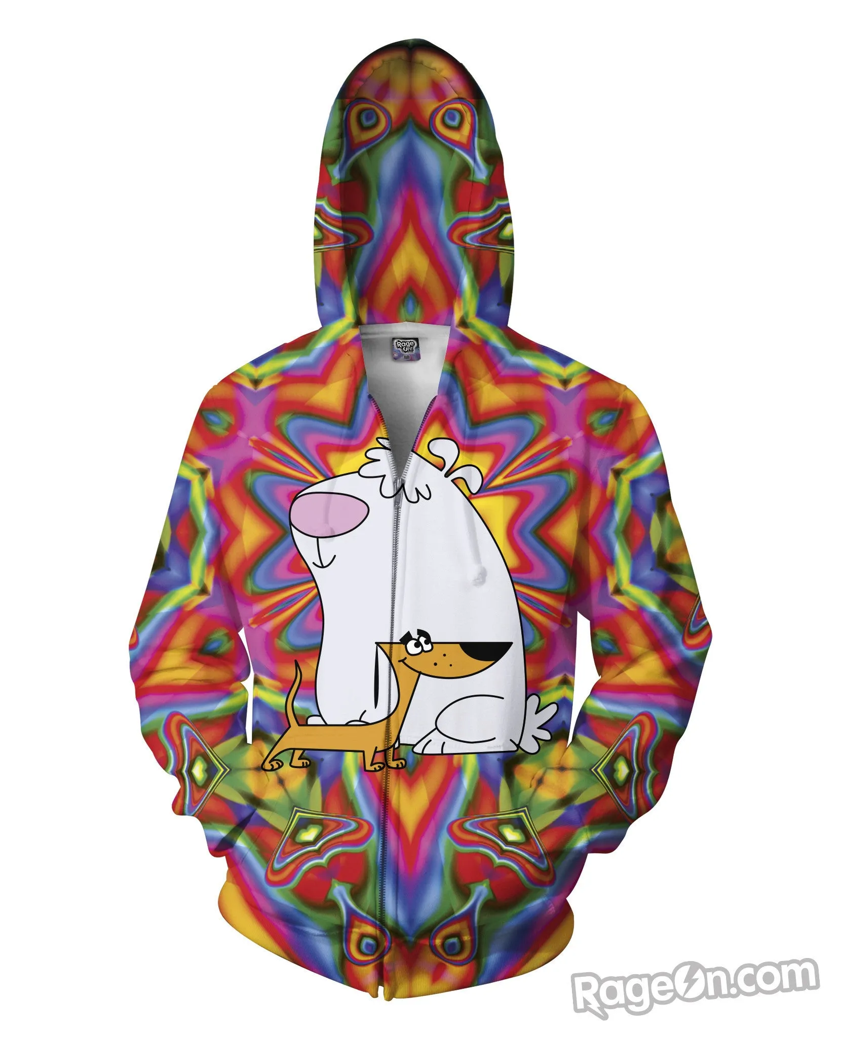 2 Stupid Dogs Zip-Up Hoodie