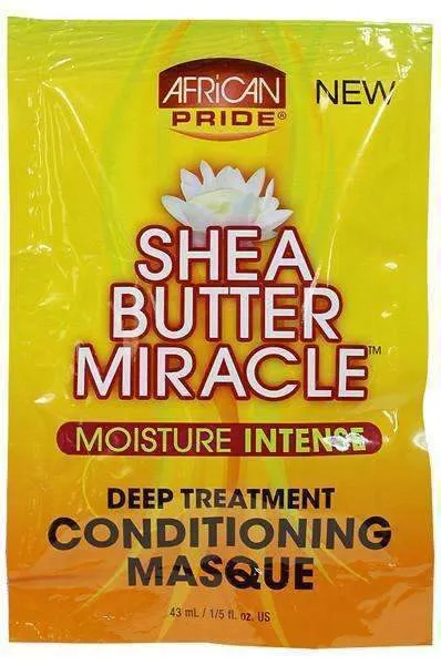 African Pride Shea Butter Miracle Deep Treatment Conditioning Masque Packette