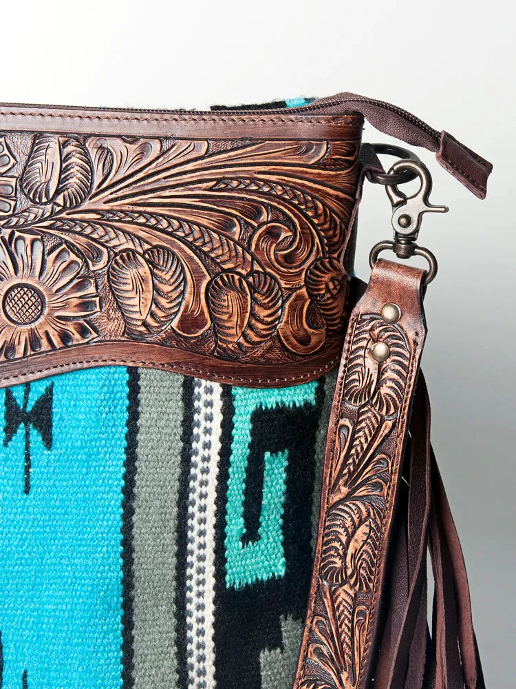 American Darling Blue Aztec Purse