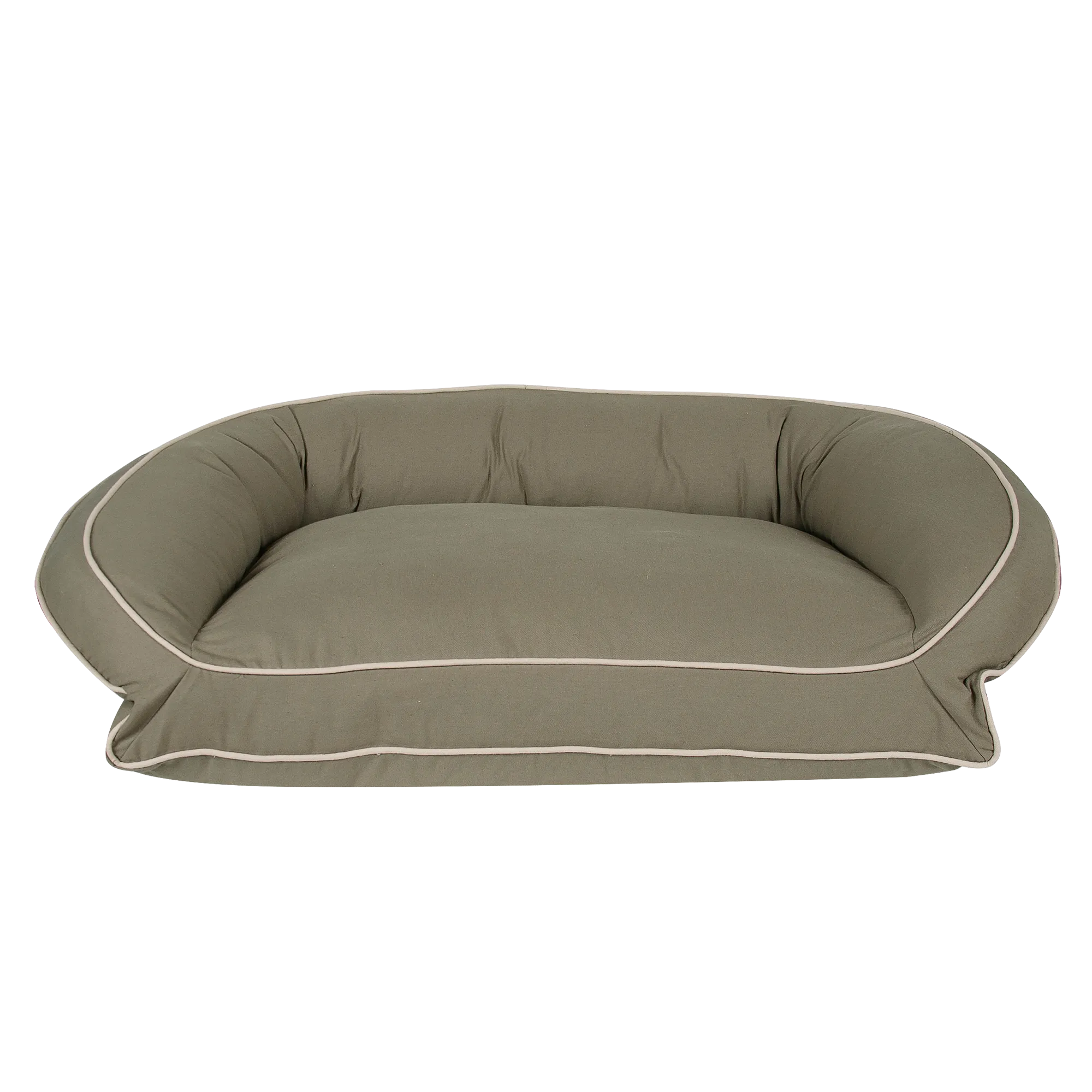 Canvas Cuddler Bolster Bed | Sage