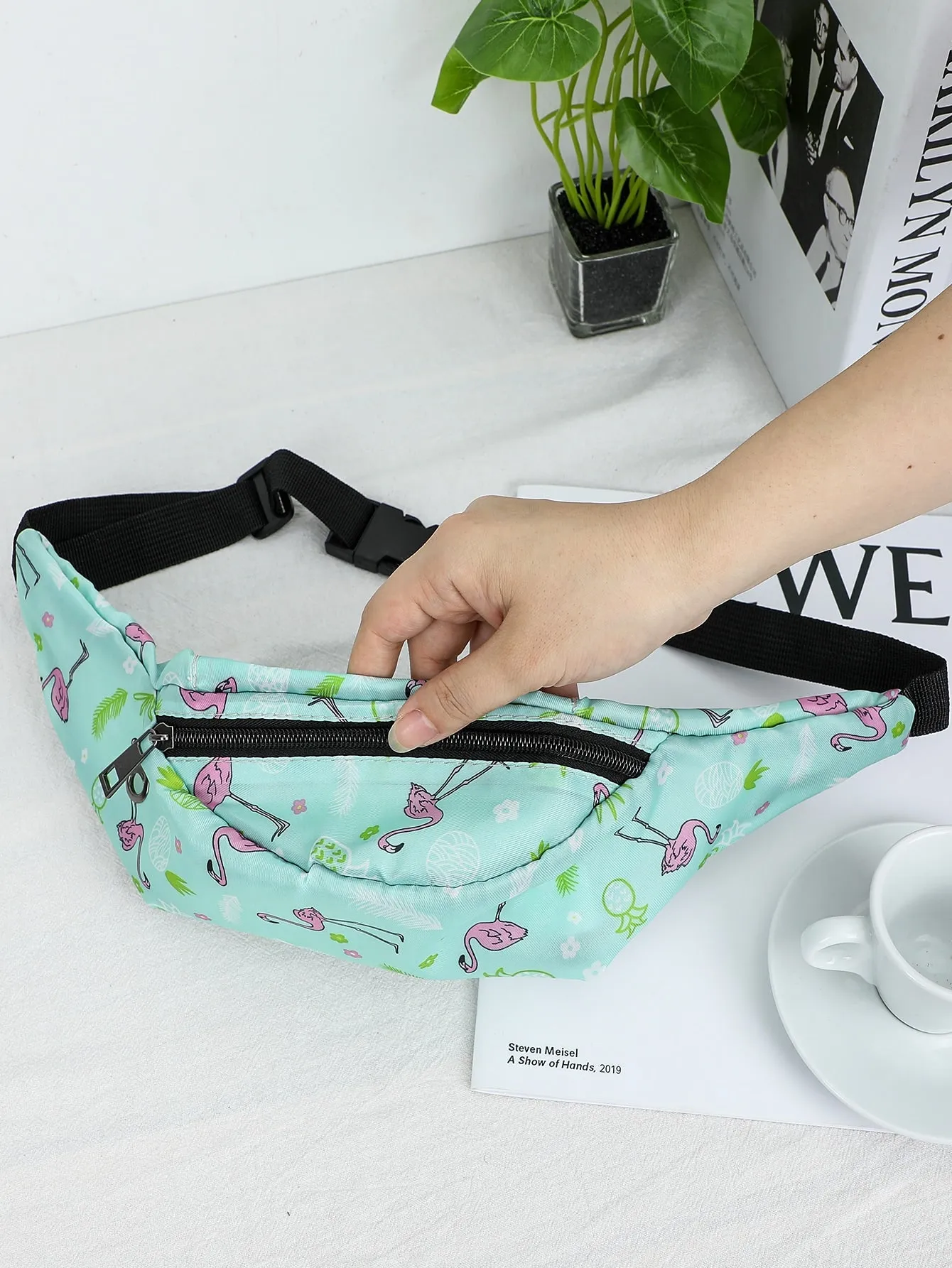 Cartoon Graphic Buckle Decor Fanny Pack