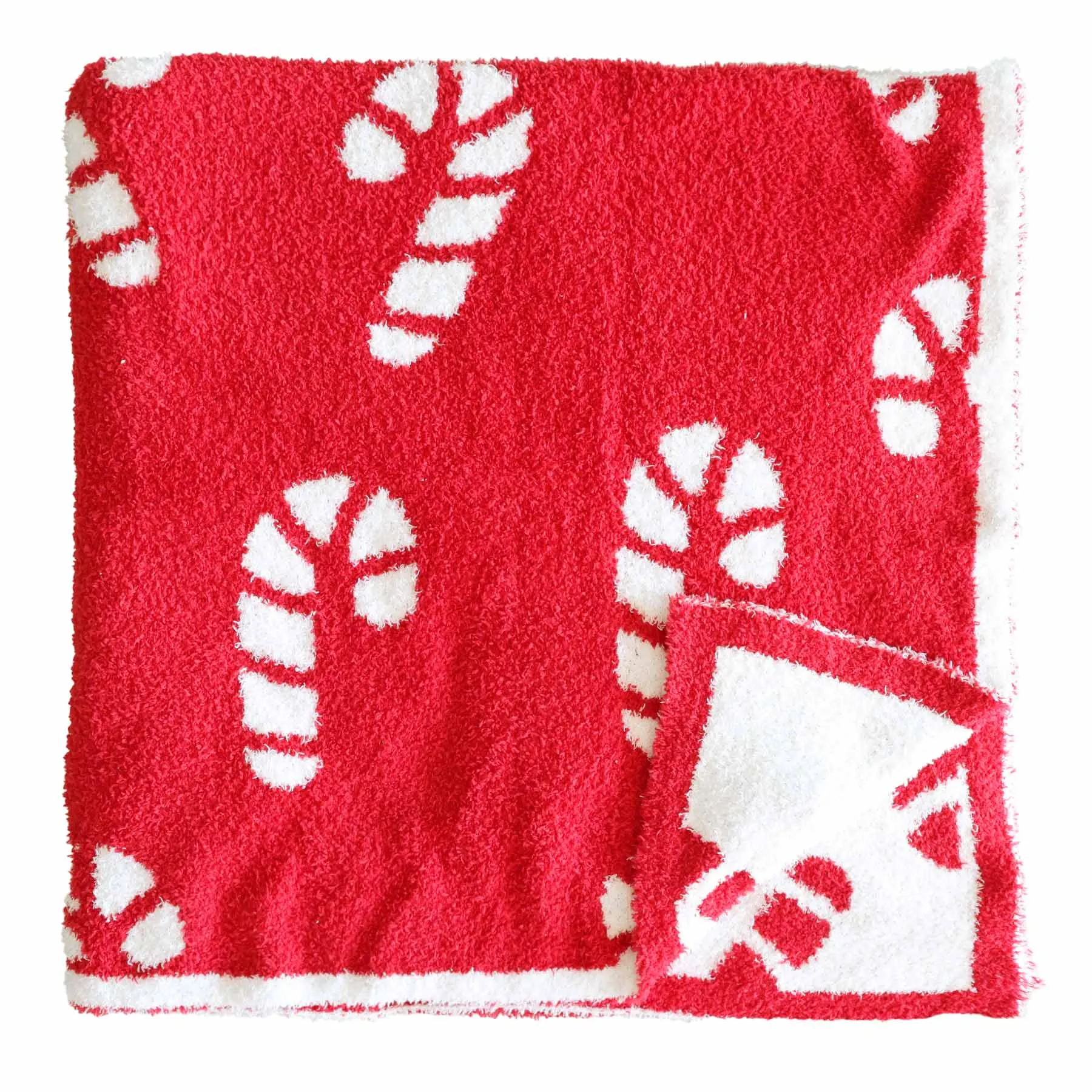 CuddleLane™ Luxe Blankets | Candy Cane*