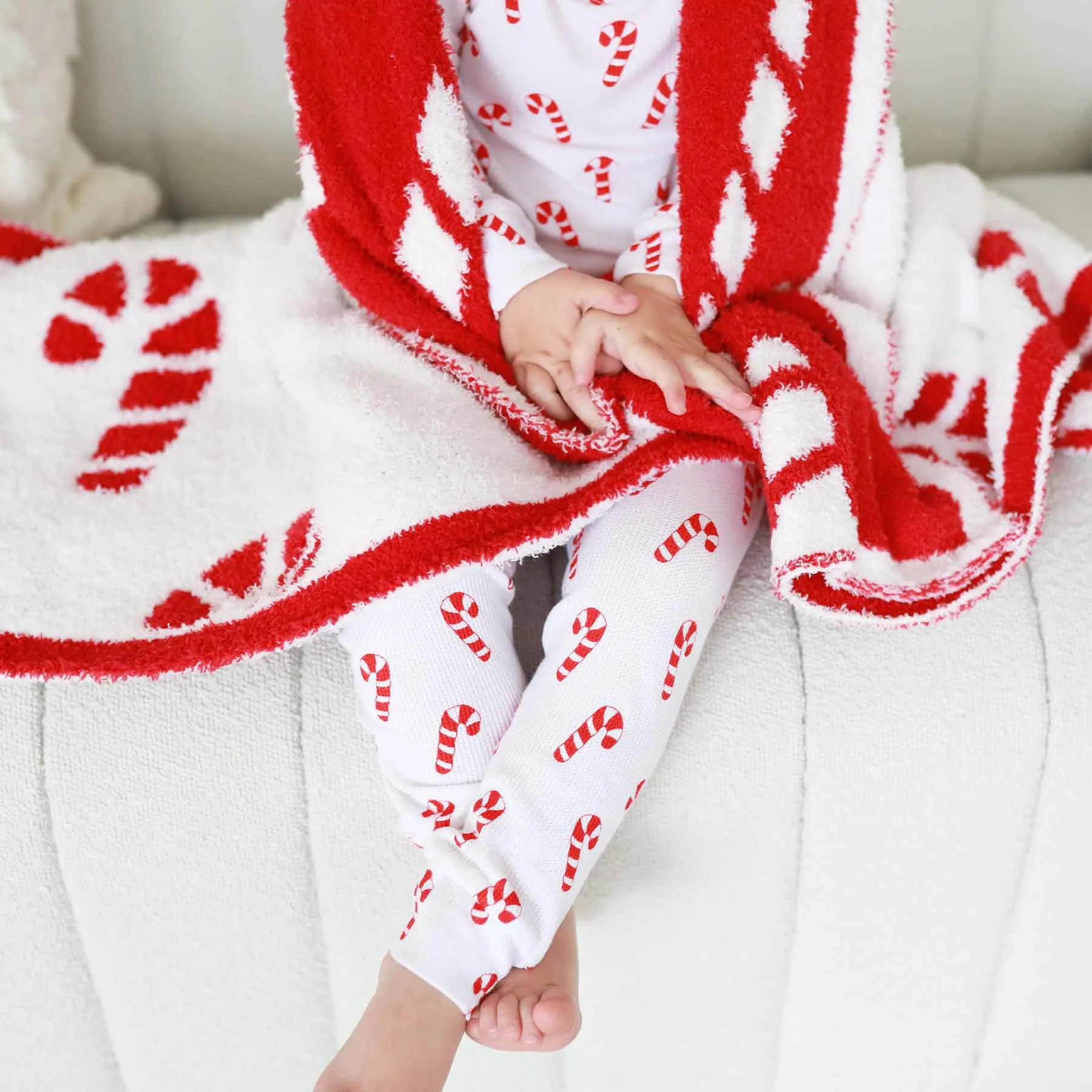 CuddleLane™ Luxe Blankets | Candy Cane*