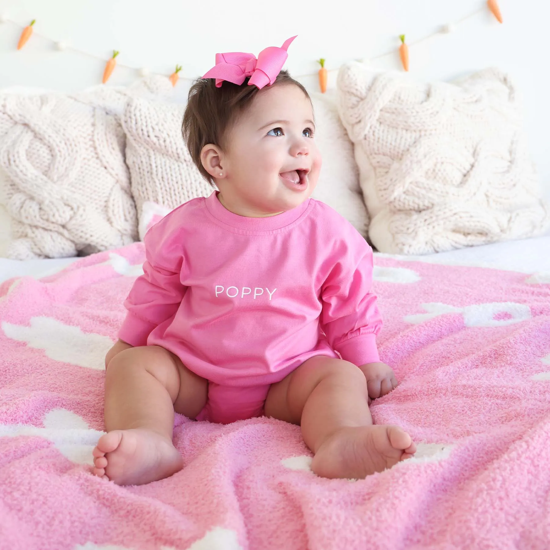 CuddleLane™ Luxe Blankets | Pink Bunnies