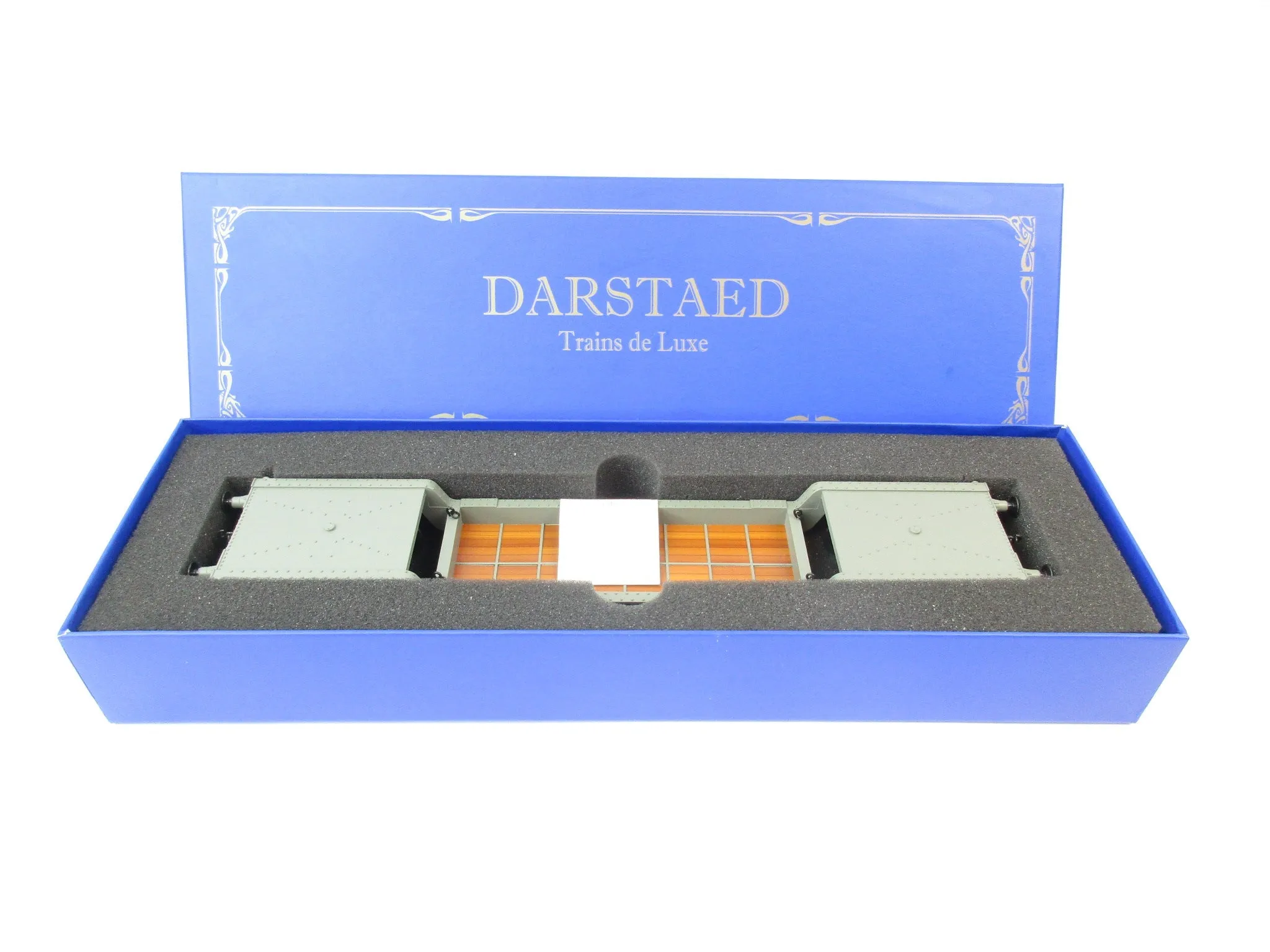 Darstaed D32-5 7mm Finescale O Gauge 45 Ton Bogie Well Wagon LMS Grey