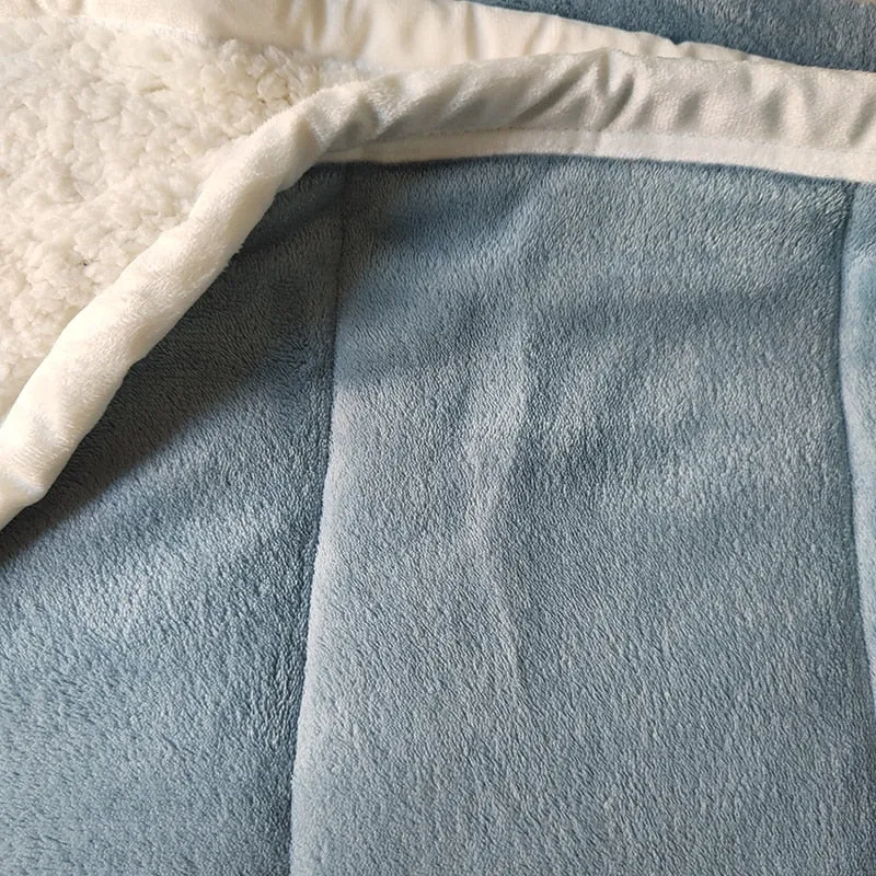 Fleece Soft Three Layer Warm Blanket