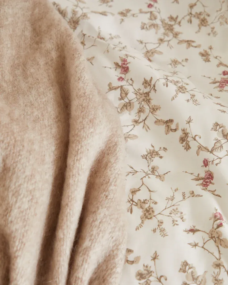 Foxford Antique Floral and Herringbone Duvet Set