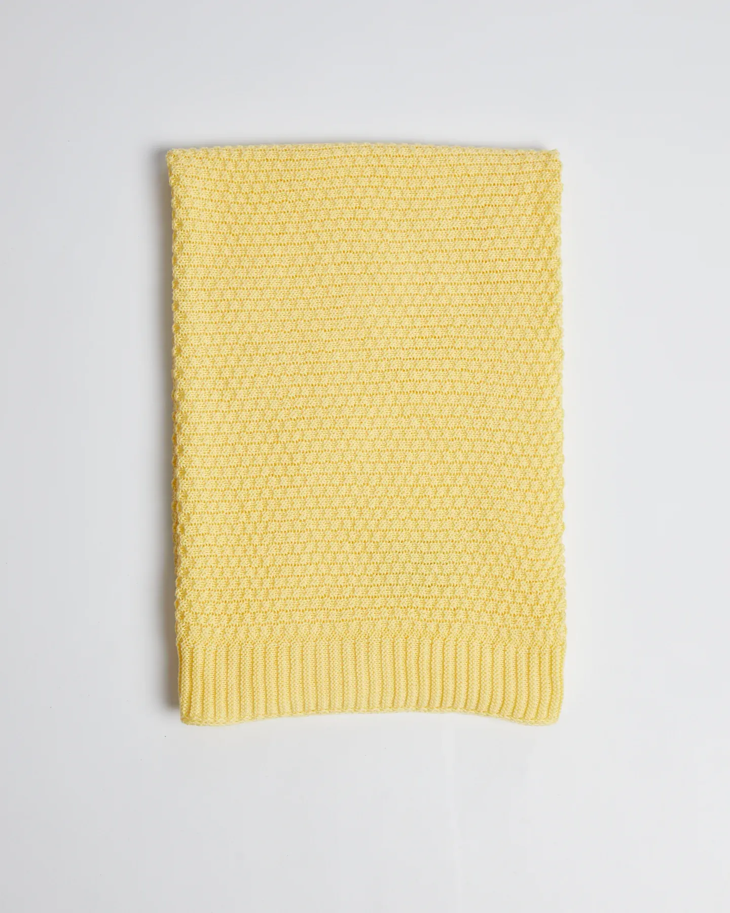 Foxford Cellular Cotton Baby Blanket - Yellow