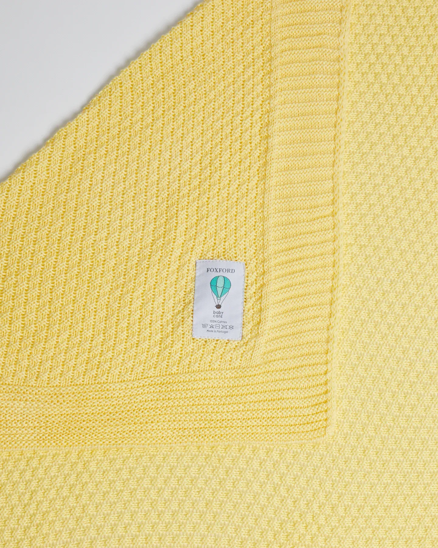 Foxford Cellular Cotton Baby Blanket - Yellow