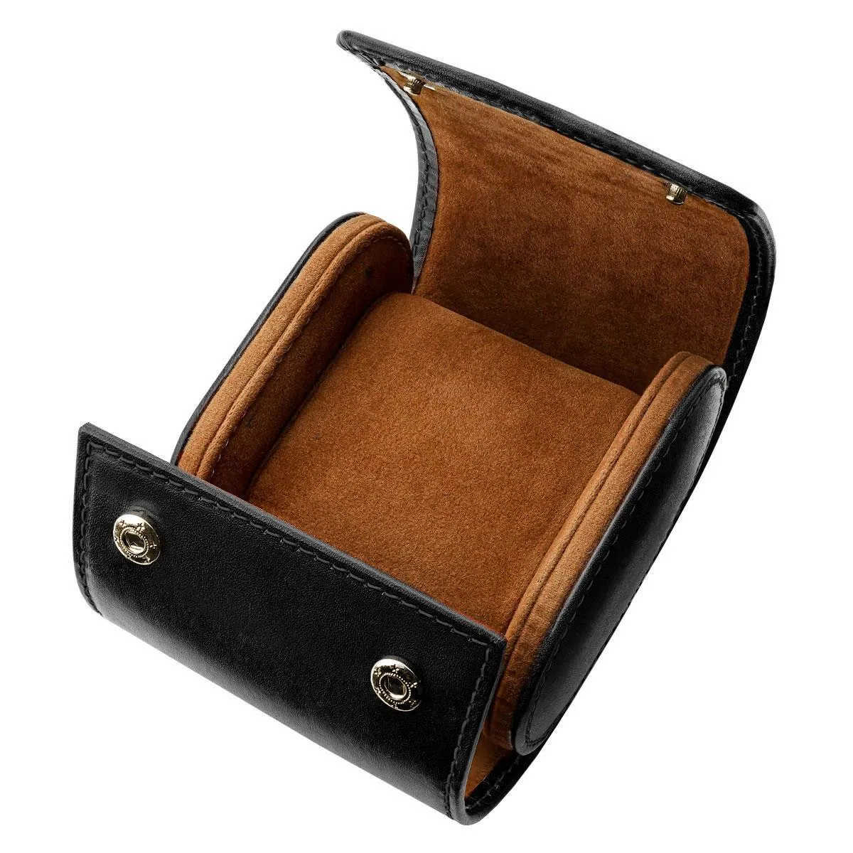 Geckota Genuine Leather Watch Travel Case - Black