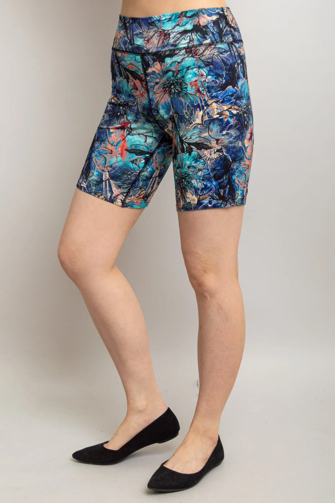 Hallie Shorts, Blue Dawn, Bamboo