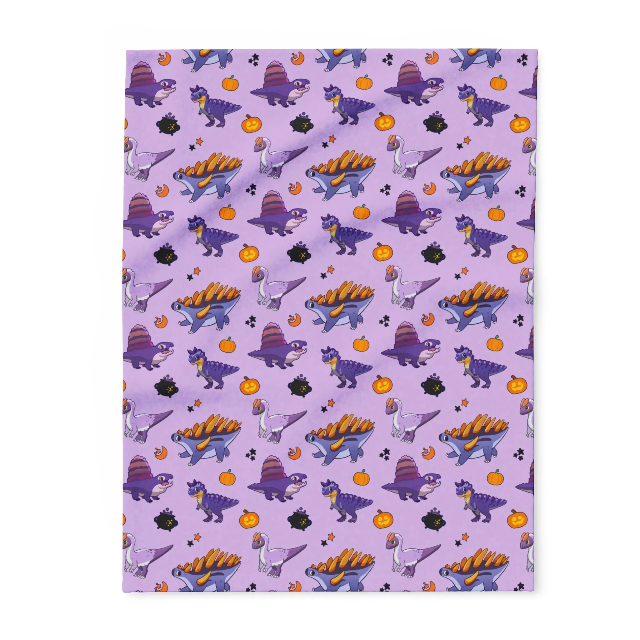 Halloween Dinos - Purple Arctic Fleece Blanket (UK/EUROPE)