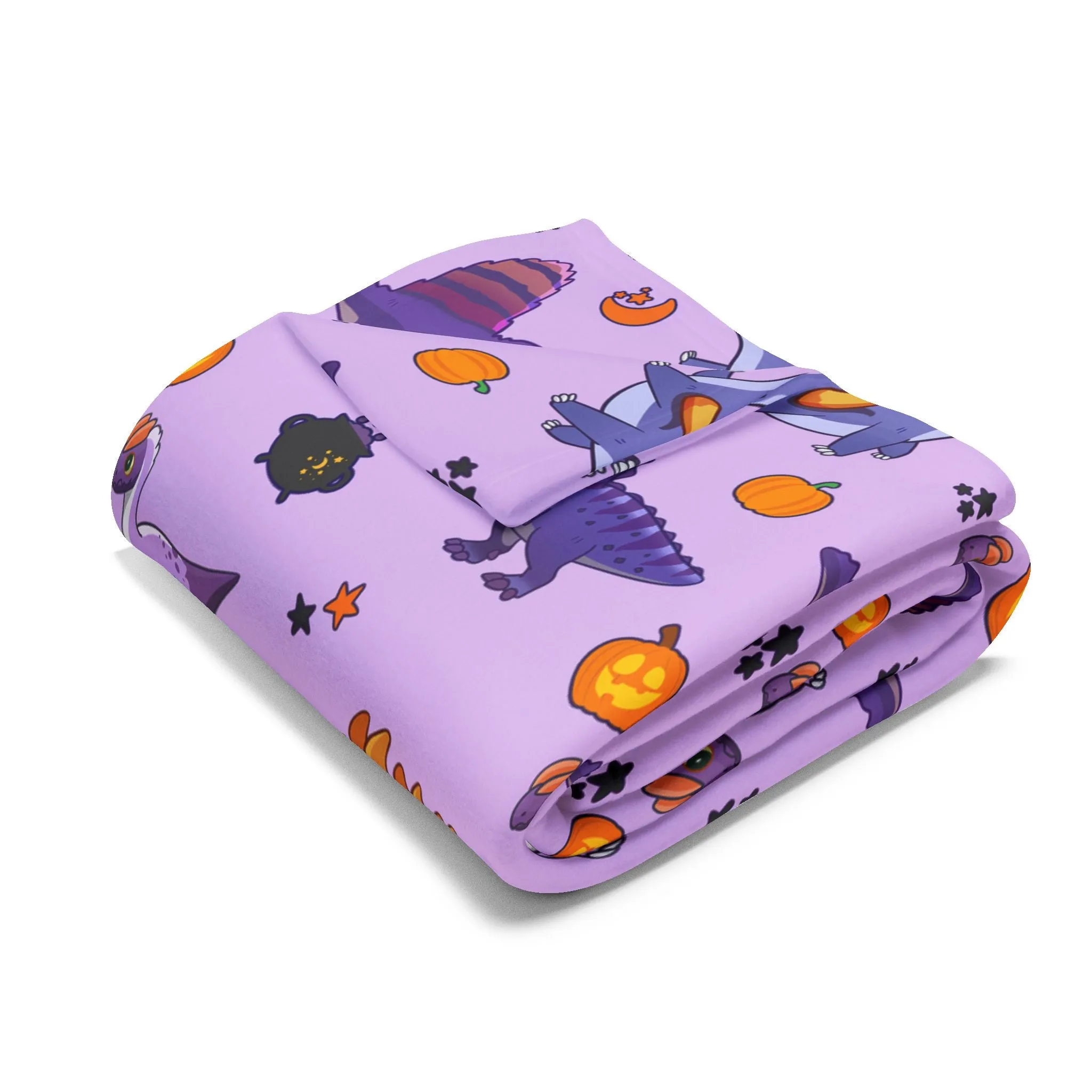 Halloween Dinos - Purple Arctic Fleece Blanket (UK/EUROPE)