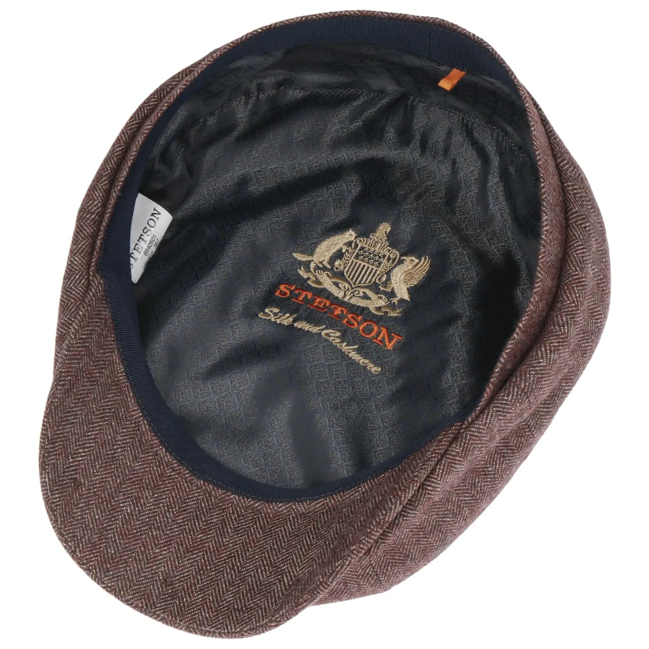 Hatteras Cashmere Silk Newsboy Cap by Stetson