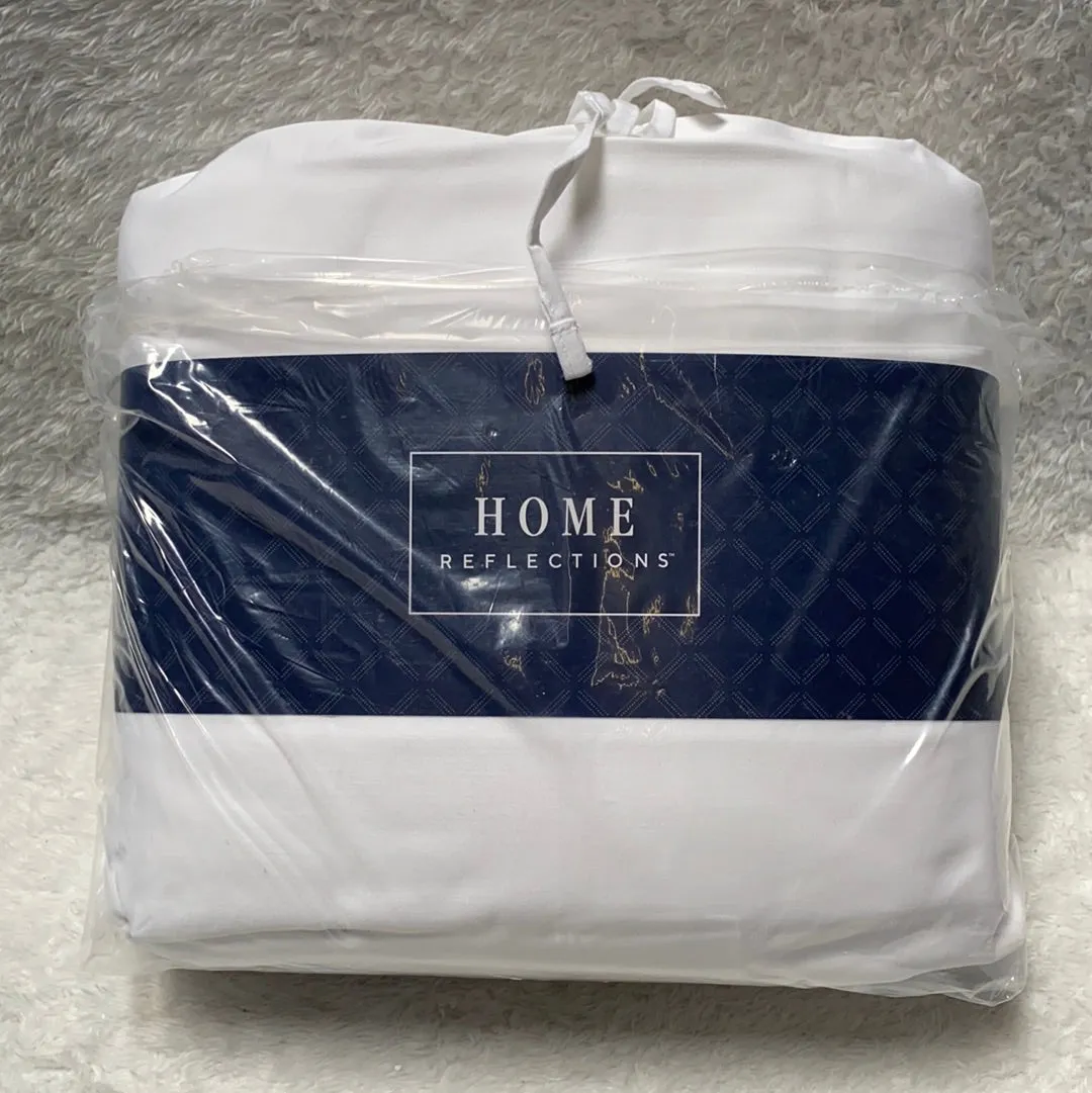 Home Reflections 500 Thread Count Cotton Blend Sheet Set w/ Extra Cases