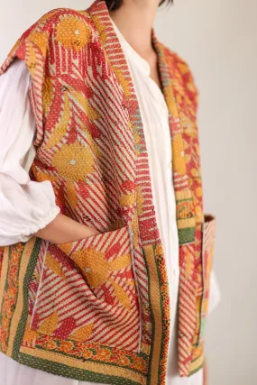 KANTHA QUILT VEST RUISA