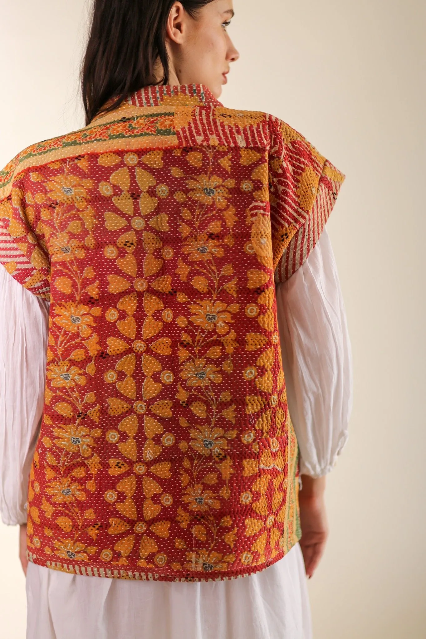 KANTHA QUILT VEST RUISA