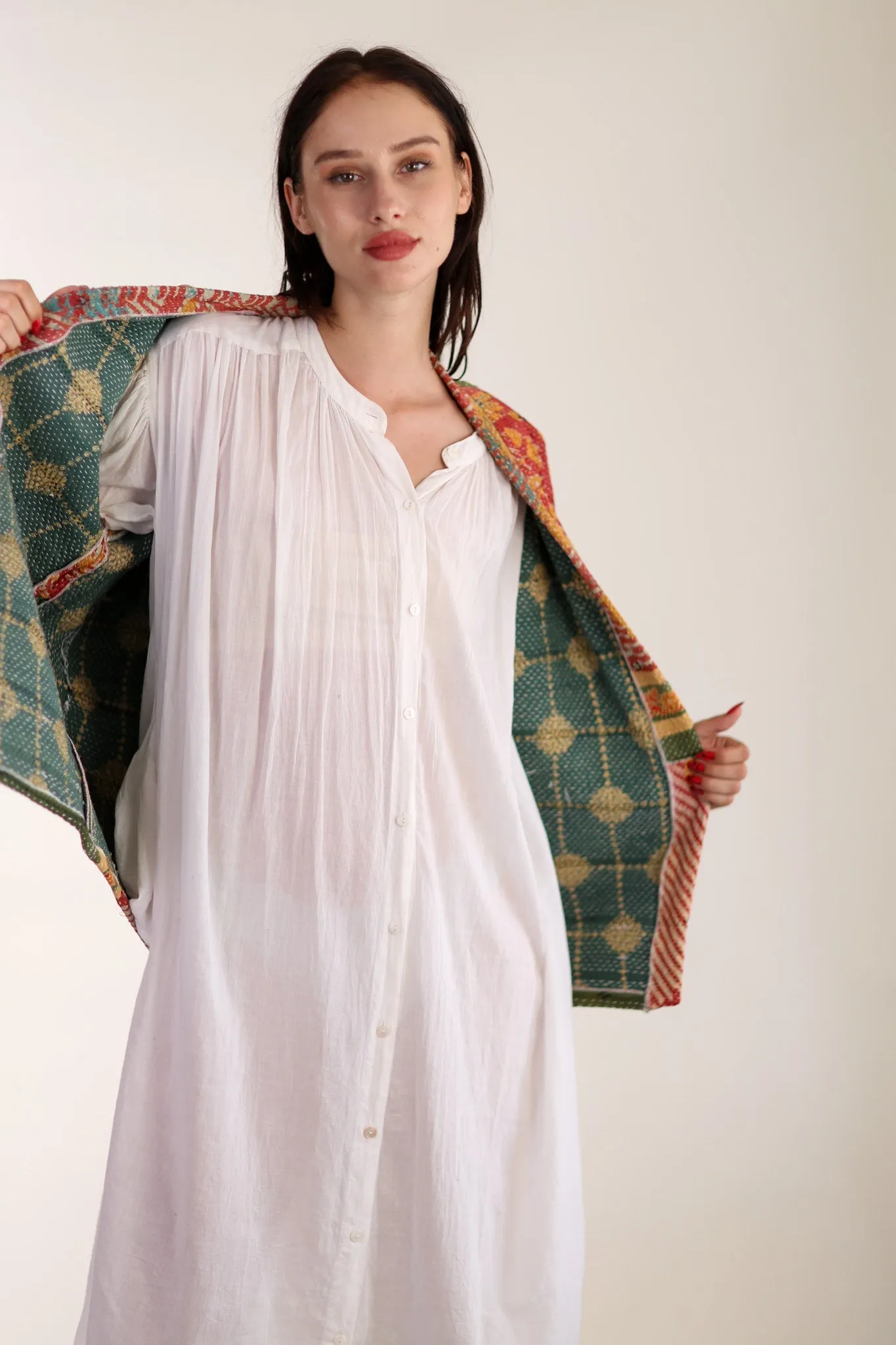 KANTHA QUILT VEST RUISA