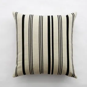 Large Ticking Stripe Square Cotton Pillow 24"x 24"