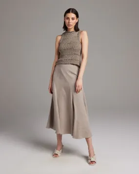 Linen Spiral Skirt