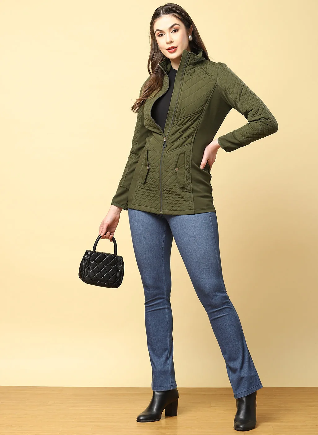 Martini Olive quilted Jacket