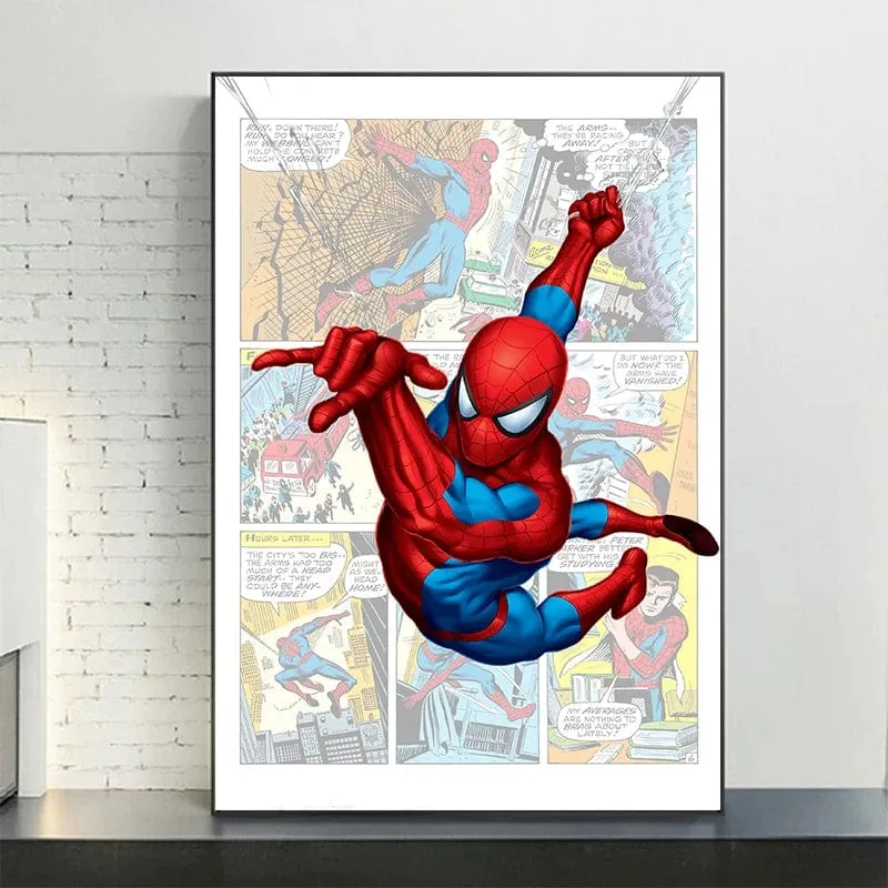 Marvel and DC Inspired Comic Book Artworks Canvas Prints Wall Art Home Decor