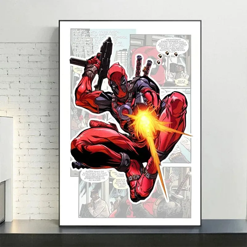 Marvel and DC Inspired Comic Book Artworks Canvas Prints Wall Art Home Decor