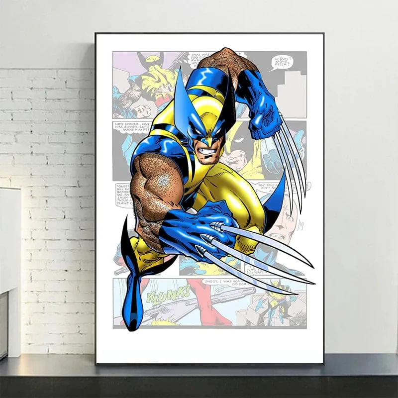 Marvel and DC Inspired Comic Book Artworks Canvas Prints Wall Art Home Decor