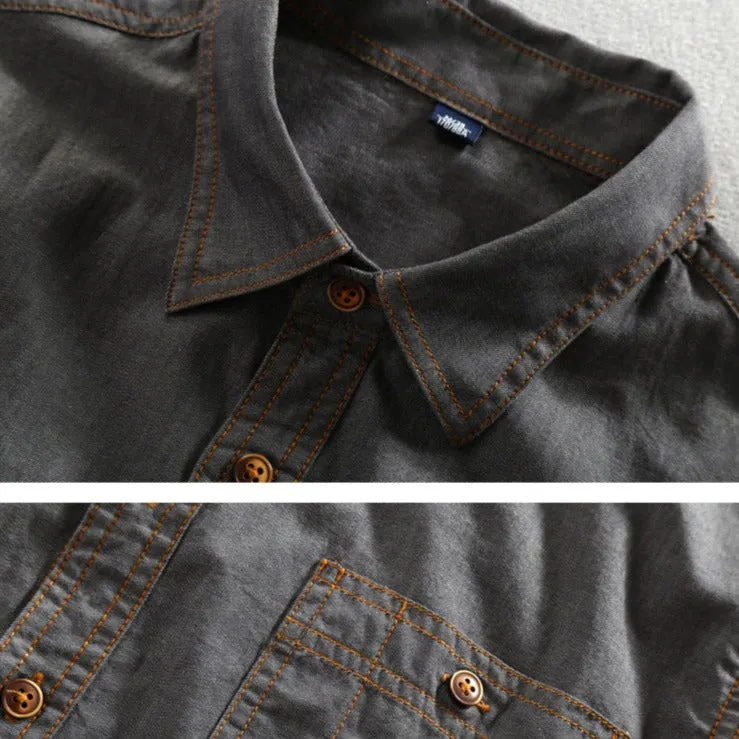 Maverick - Pure Cotton Denim Shirt