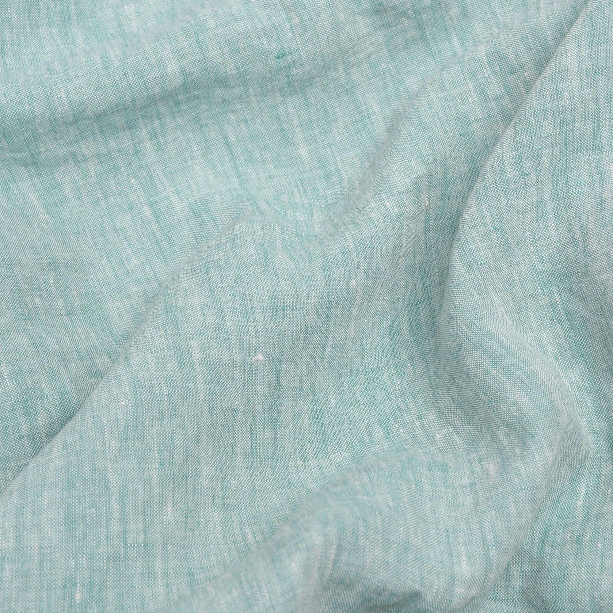 Mist Chambray Linen Blend Flat Sheet