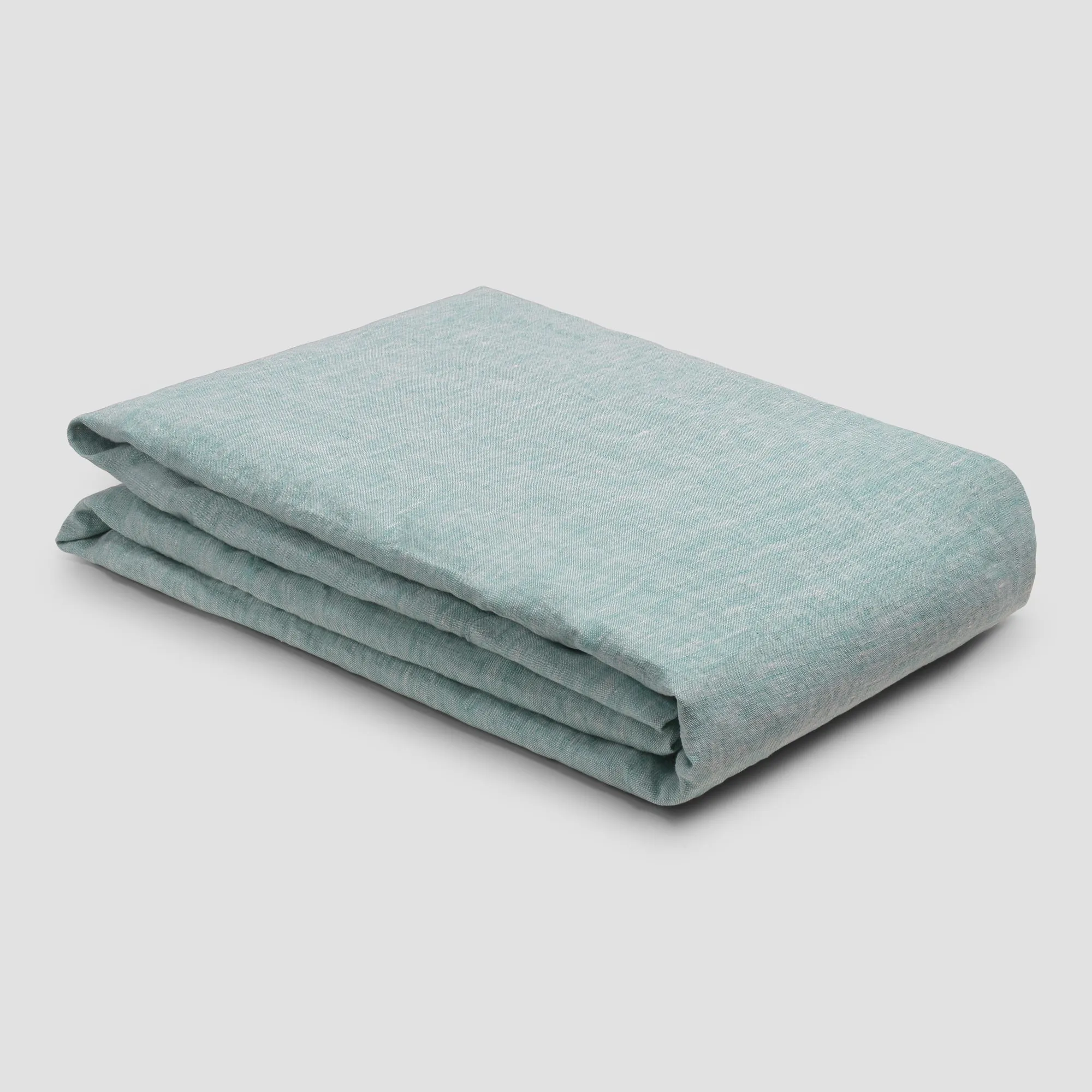 Mist Chambray Linen Blend Flat Sheet