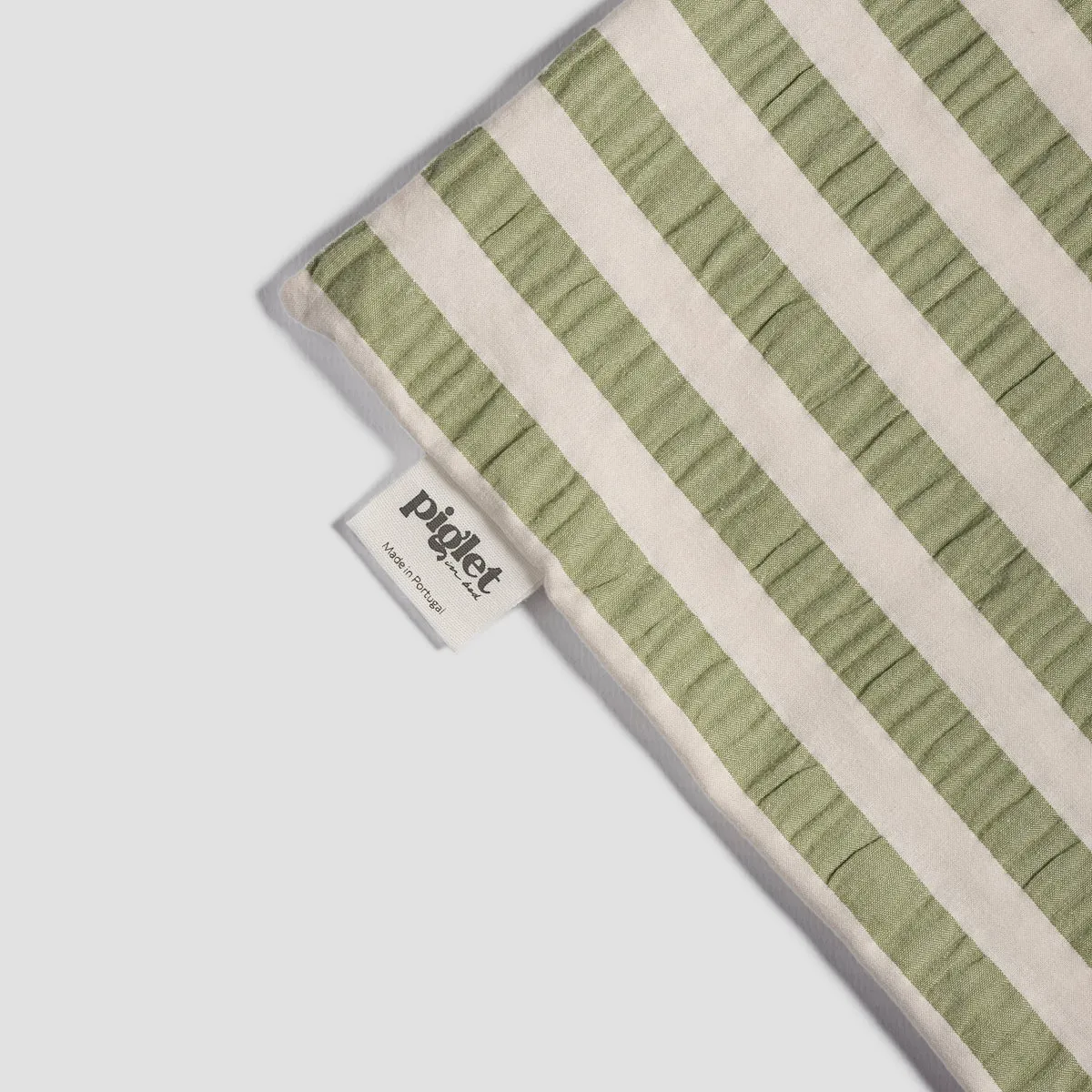 Pear Seersucker Kids Stripe Cotton Bedding Set