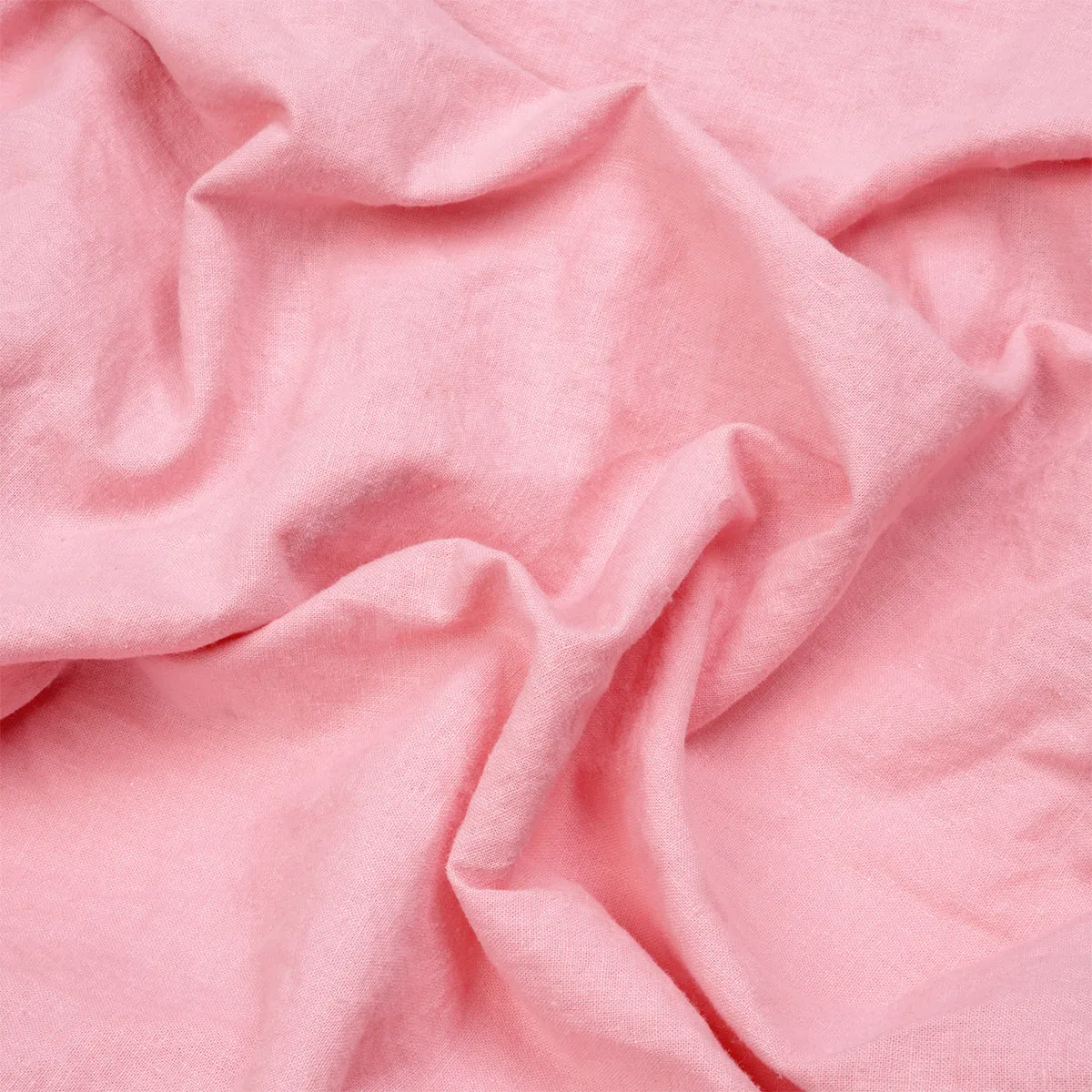 Pink Bloom Linen Blend Fitted Sheet