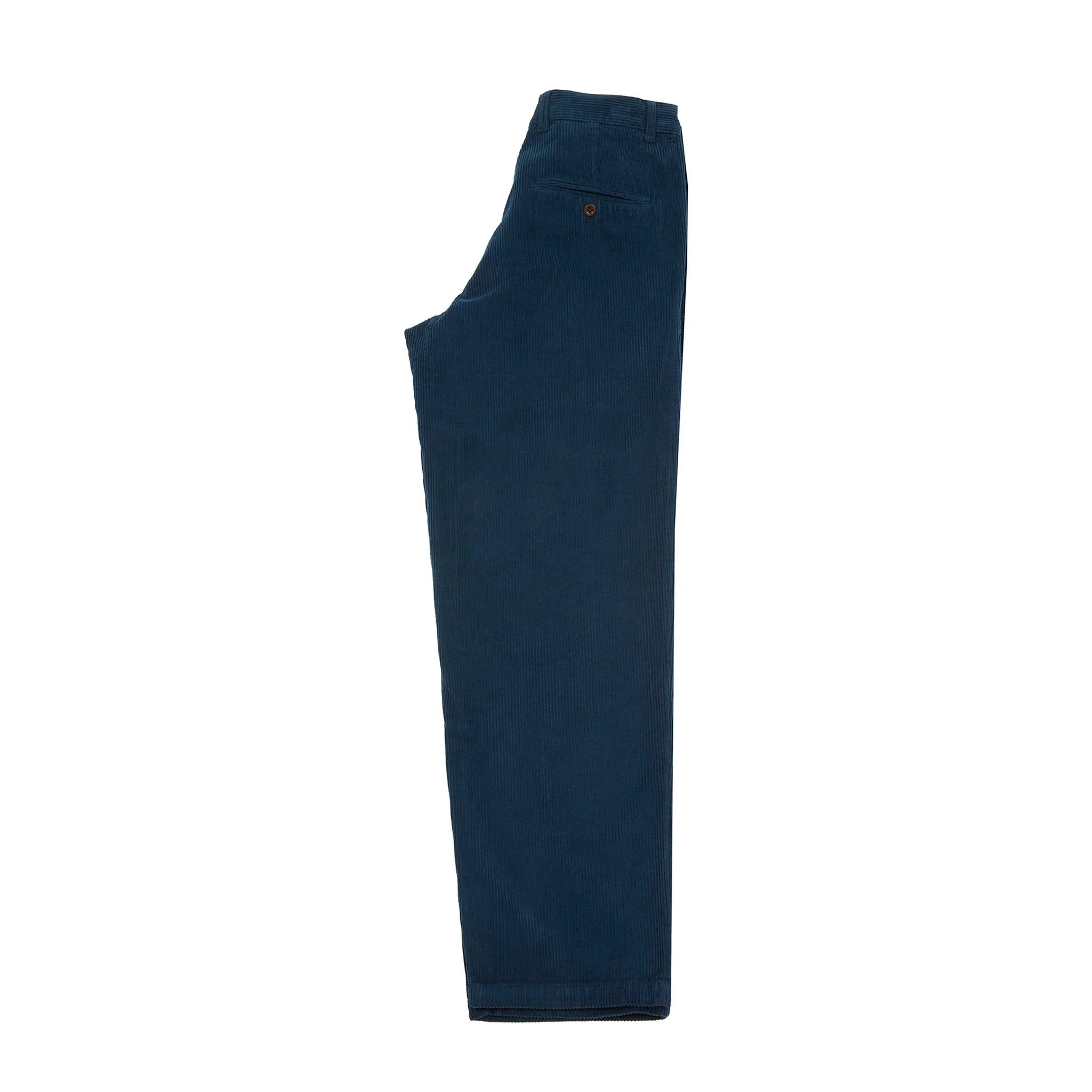 Portuguese Flannel Corduroy Trousers in Navy