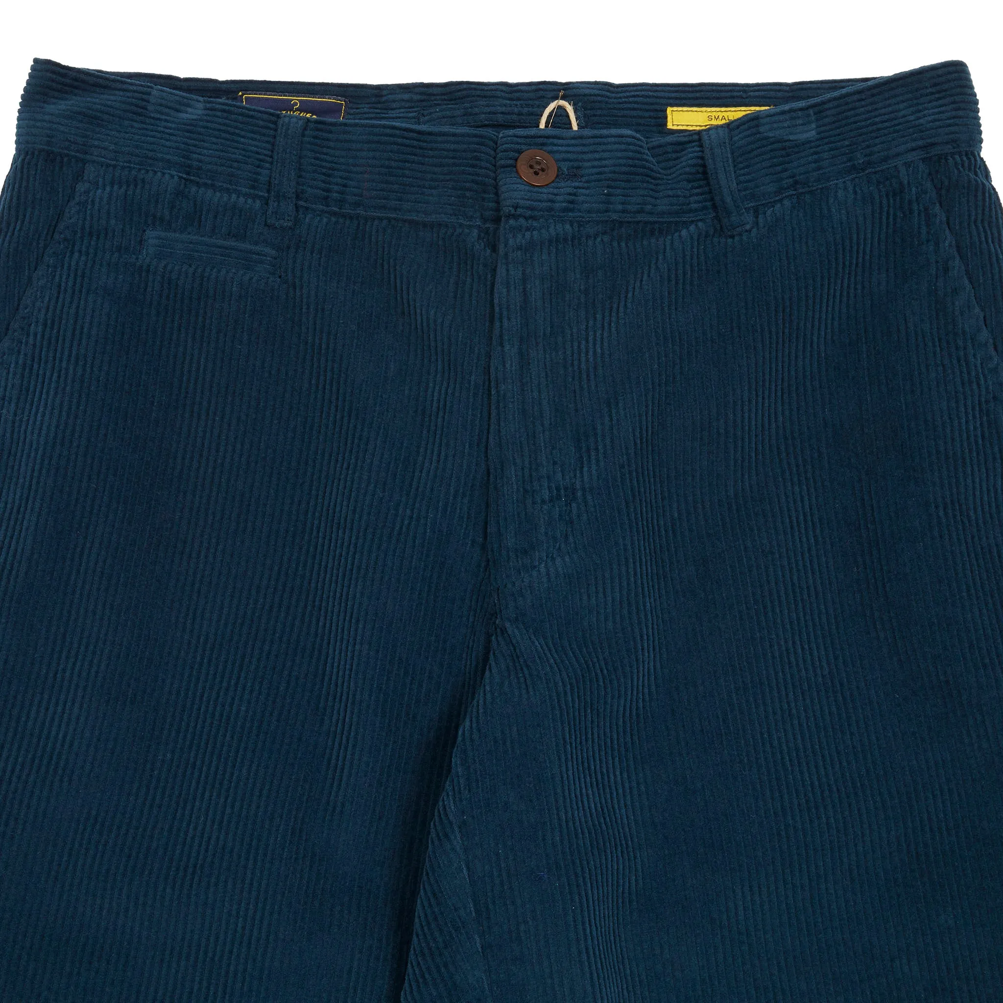 Portuguese Flannel Corduroy Trousers in Navy