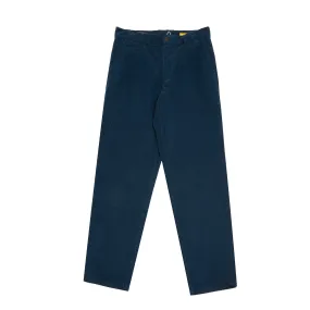 Portuguese Flannel Corduroy Trousers in Navy