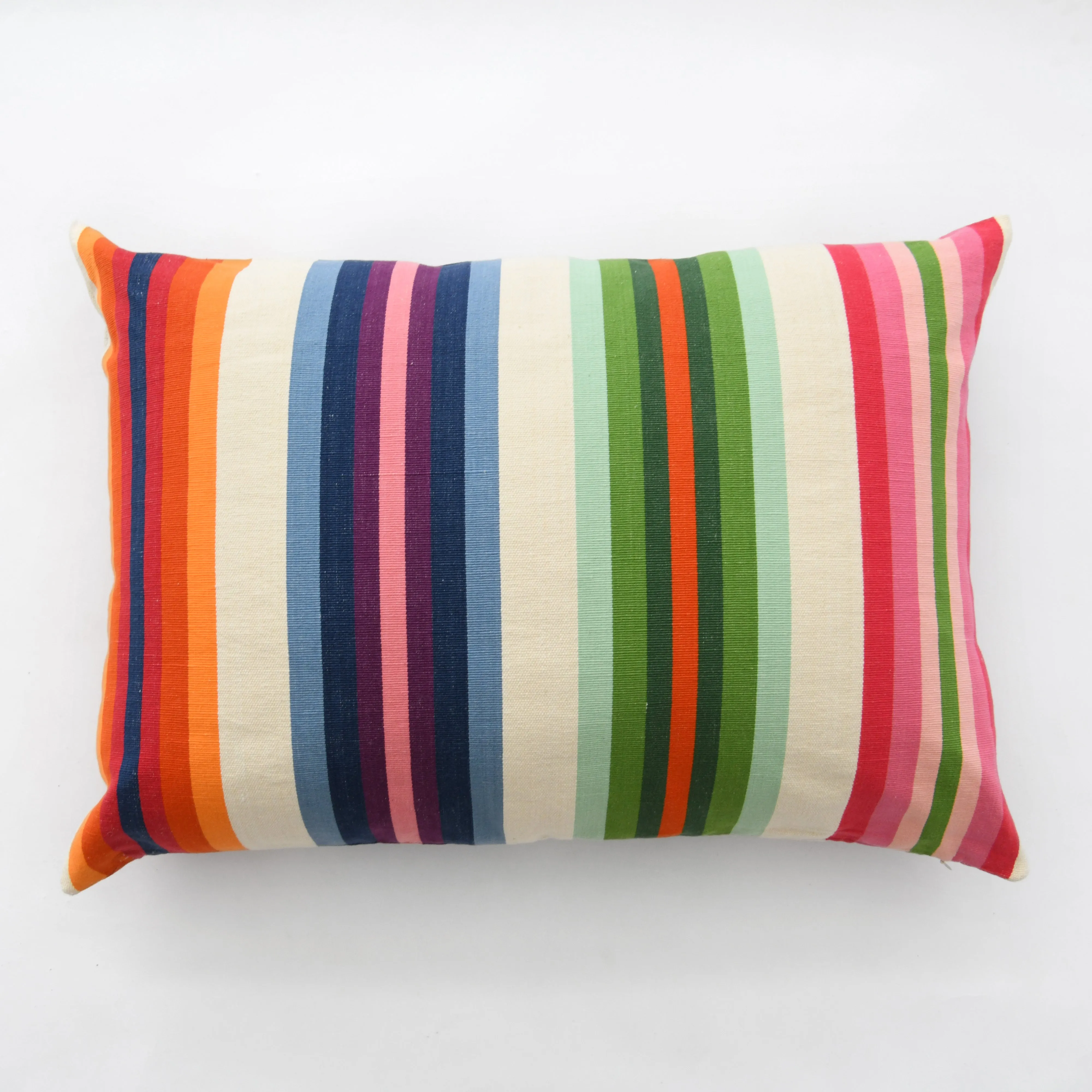 Rainbow Cotton Stripe Bolster 20"x 28"