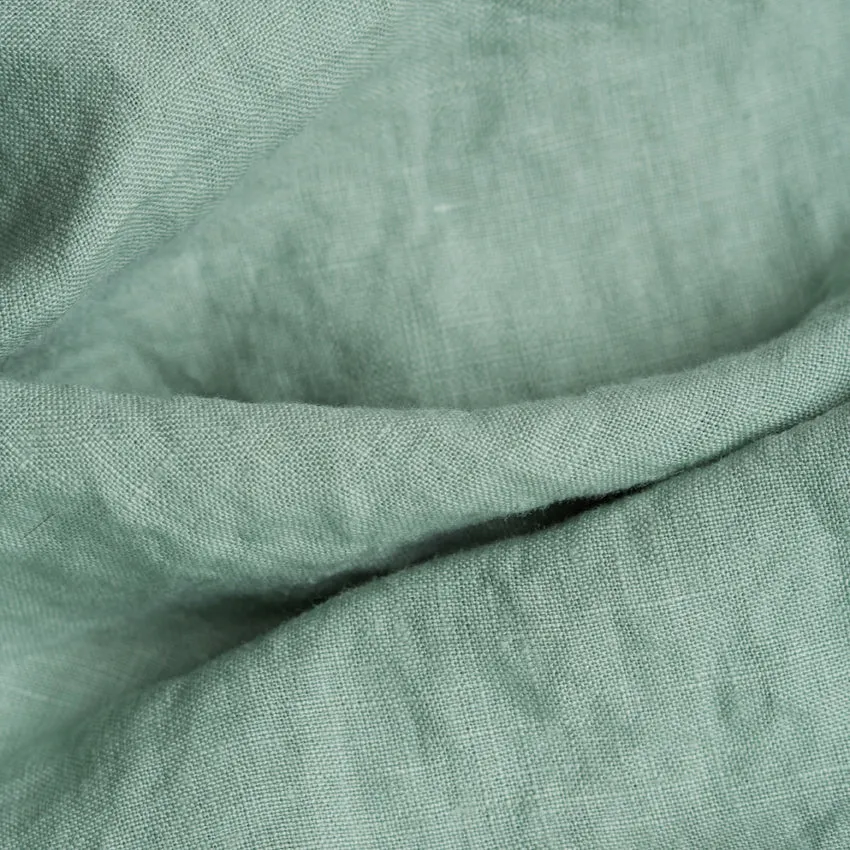 Sage Green 100% Linen Duvet Cover