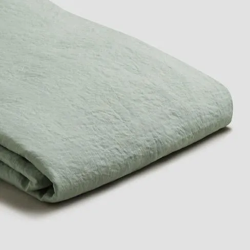 Sage Green 100% Linen Fitted Sheet