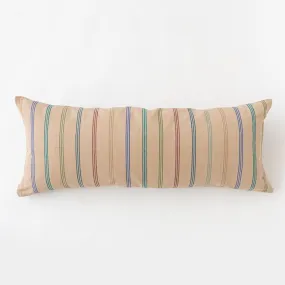 Sage Stripe Bolster Pillow - 14" x 34"