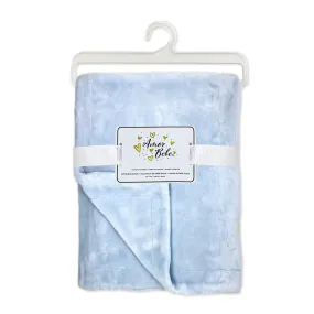 Sculpted Fleece Blanket - Stars - Blue