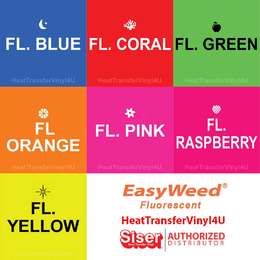 Siser EasyWeed Fluorescent 14.75" x 12" Sheet