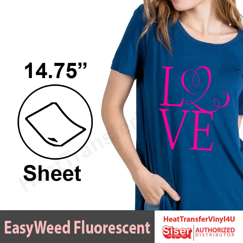 Siser EasyWeed Fluorescent 14.75" x 12" Sheet