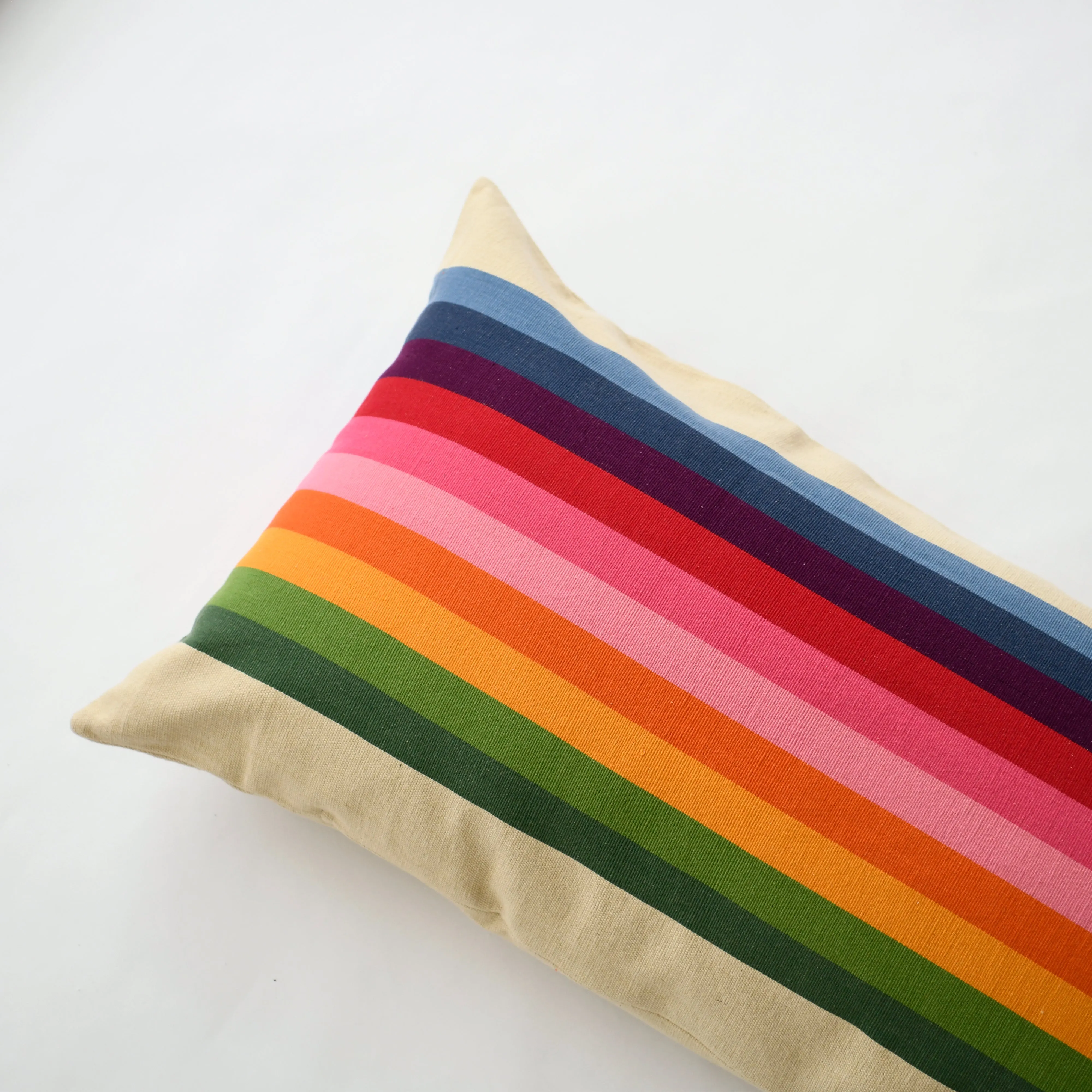 Spectrum Pink Horizontal Stripe Pillow 18" x 48"