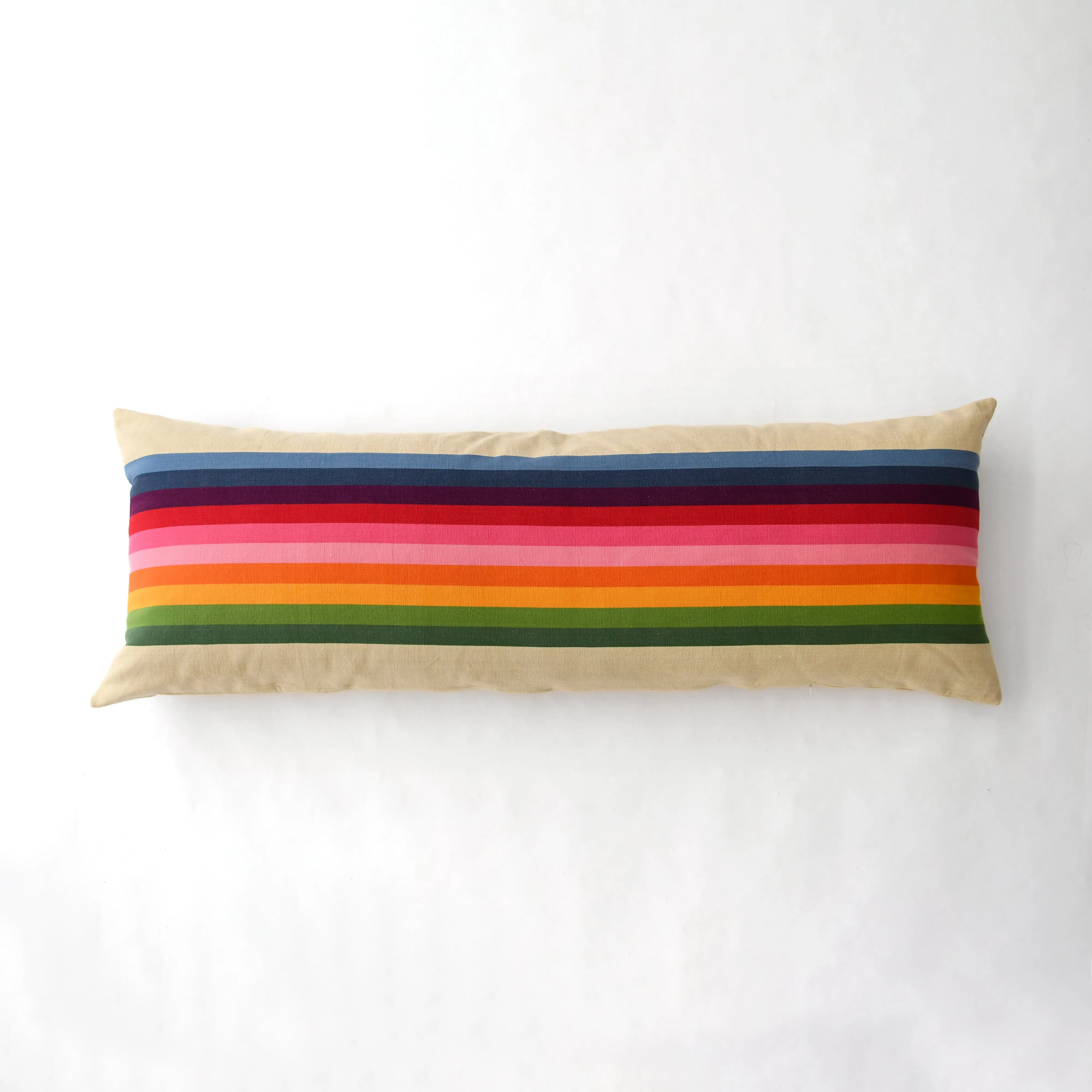 Spectrum Pink Horizontal Stripe Pillow 18" x 48"