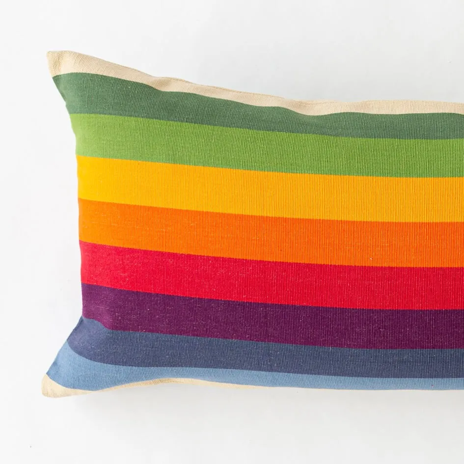 Spectrum Stripe Bolster Pillow - 14" x 34"