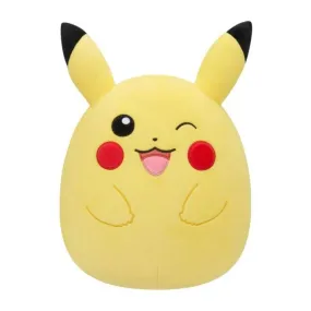 Squishmallow 10 Inch Pokemon Winking Pikachu Plush Toy