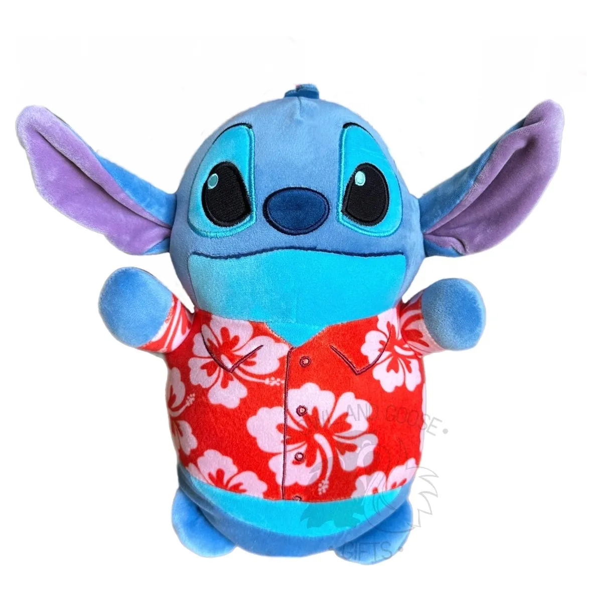 Squishmallow 10 Inch Stitch with Hawaiian Shirt Disney Hug Mees Plush Toy